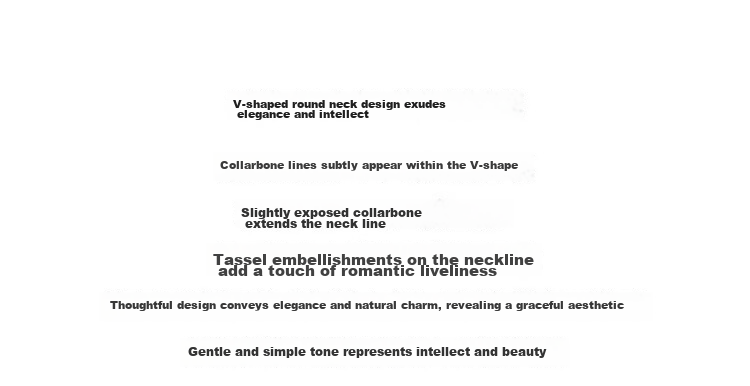Demana Wrinkled Acetate Summer Vacation Style Tassel V-Neck Lace Splice Loose Mid-Length Women's Dress 6
