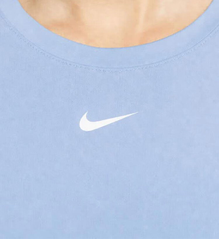 Nike Women's Sports T-Shirt Quick-Dry Breathable Training Top Short Sleeve FN2799-408 Blue XL 5