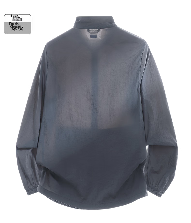JEEP SPIRIT Men's Summer Lightweight Quick-Dry Sun Protection Jacket Thin Sunproof Fishing Shirt ZH9915 Dark Blue M 10