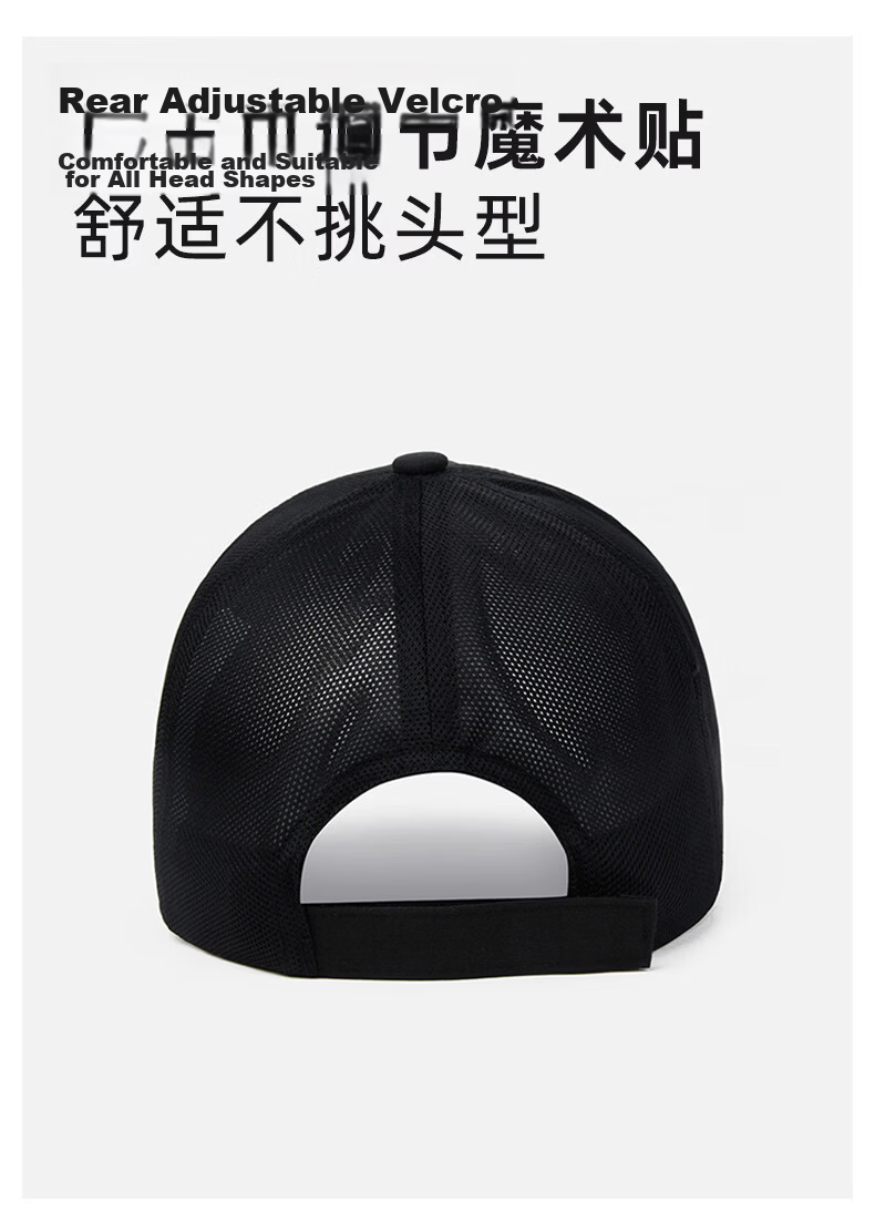 Zulijian Summer Mesh Breathable Baseball Cap Sun Hat Unisex Grey 3