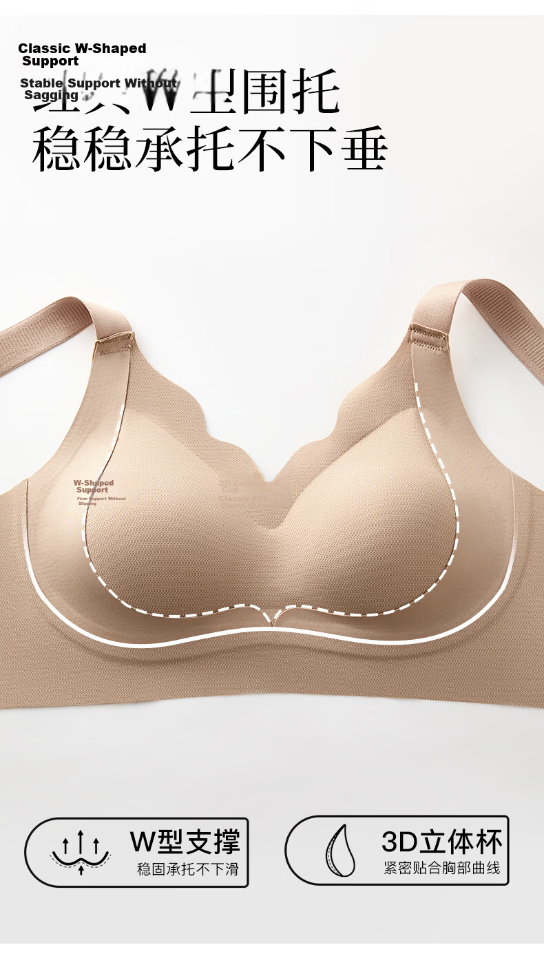 FENTENGCARE Special Formula Invisible Foundation Liquid Bra, Strong Lift and Gather, Anti-Sagging, Side Breast Collection, Large Chest Gathering, Seamless HJ 9