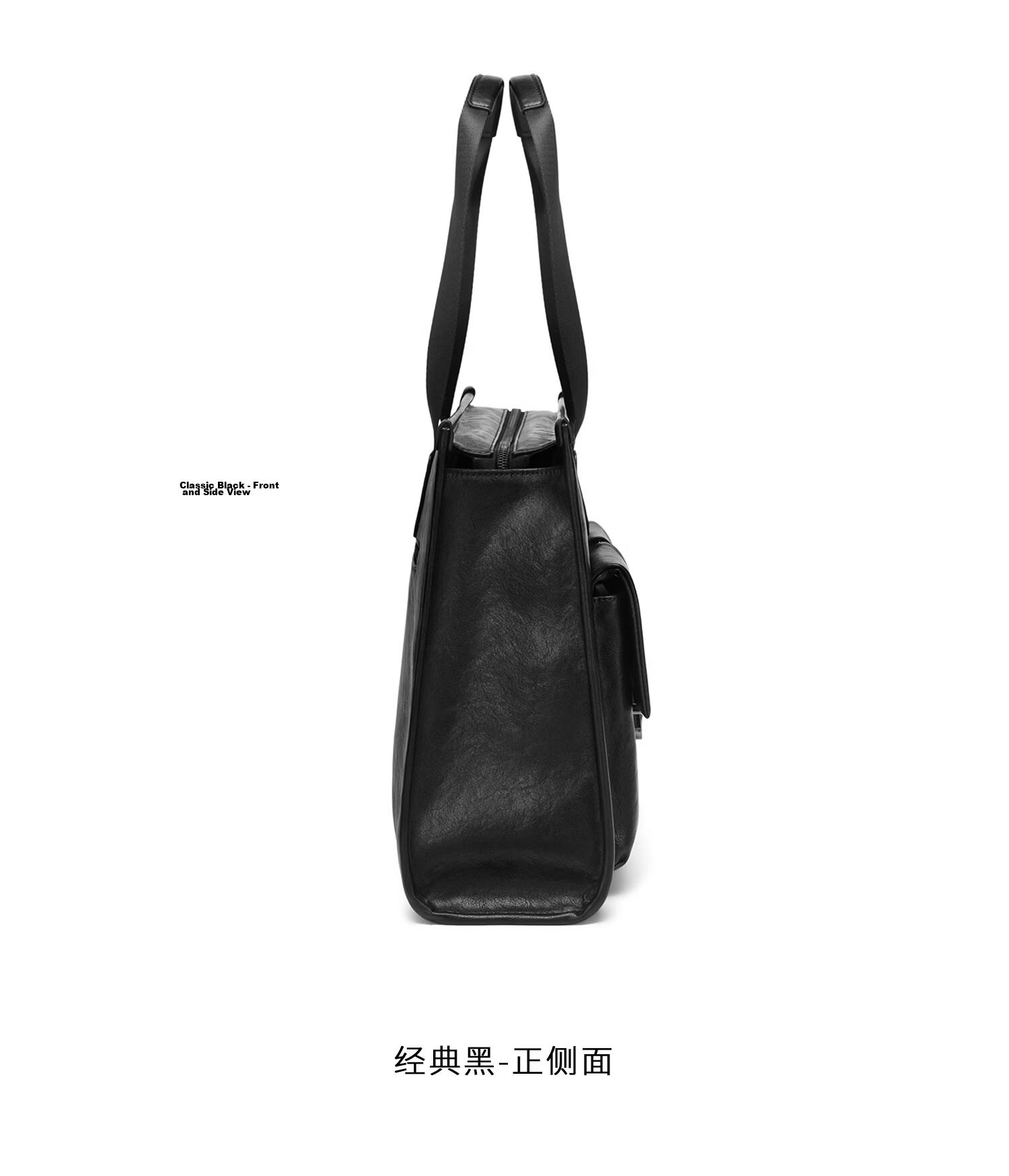 GOLF Business Briefcase Men's Handbag 14-inch Laptop Bag Multi-pocket Unisex Vintage Wrinkled Tote Bag 13