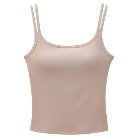 Langsha Women's Camisole 2026 New Style Backless Integrated Bra with Chest Pads, Inner and Outer Wear, Side Breast Coverage, Basic Top