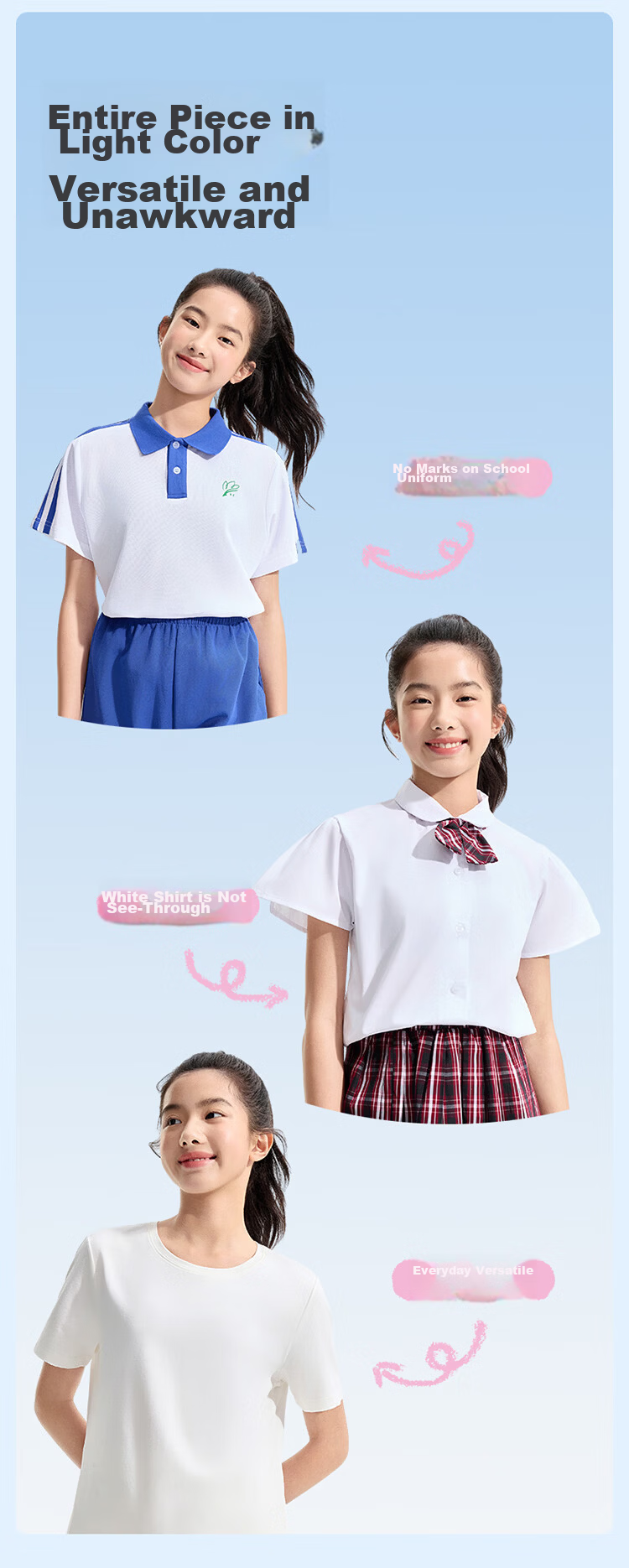 PurCotton Girls' Underwear Bra Junior High School Development Period Sports Vest Underwear Panties [Little Wave Gift Box Set] 18