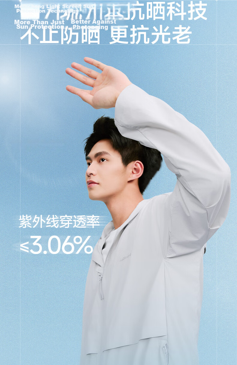 Meilicheng Hou Minghao Style Men's Loose Slim Fit Versatile Casual Puff Hooded Sun Protection Jacket WFS001 8