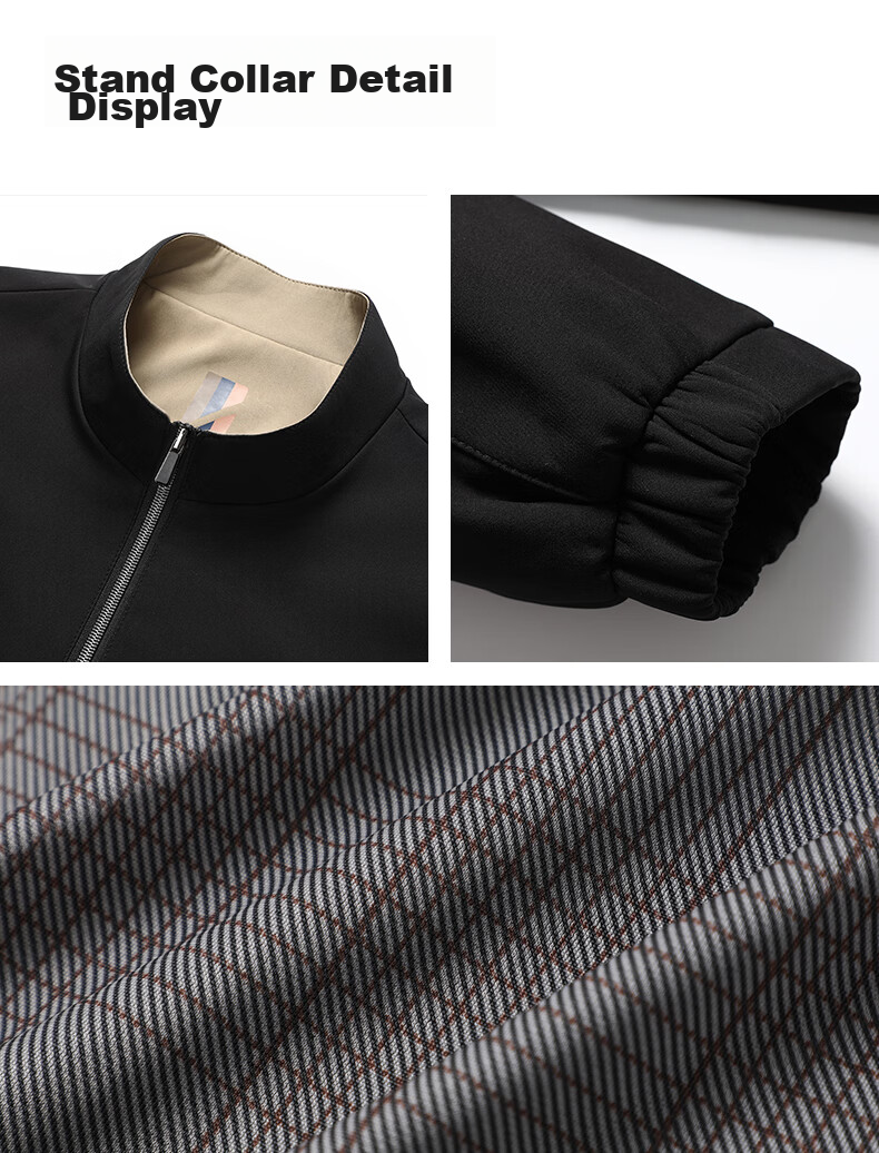 Shanshan [Three-Proof] Executive Jacket Men's Seamless Lapel Coat Business Commuter Wrinkle-Resistant Civil Servant Top Black 25