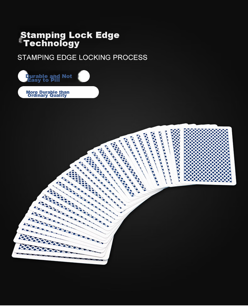 Huasheng Guandan Special Playing Cards, Guandan Cards, Entertainment Camping Outdoor Waterproof Plastic Playing Cards, 6099 Blue Single Deck 2