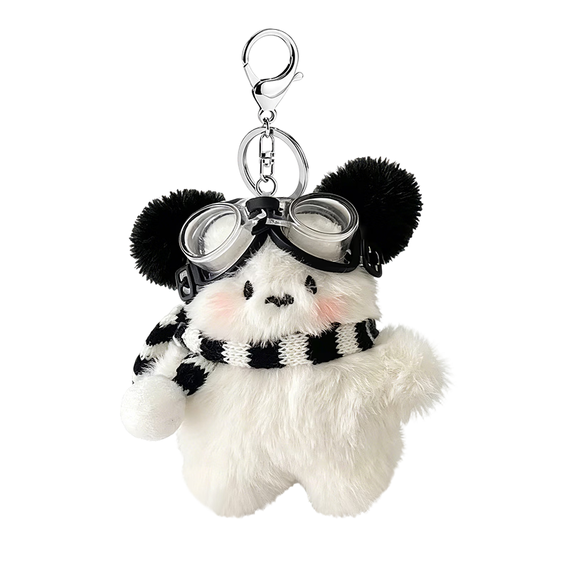 Hushi Xiaobao Pacha Dog Plush Doll Backpack Keychain School Bag Pendant Plush Toy Birthday Gift for Girls