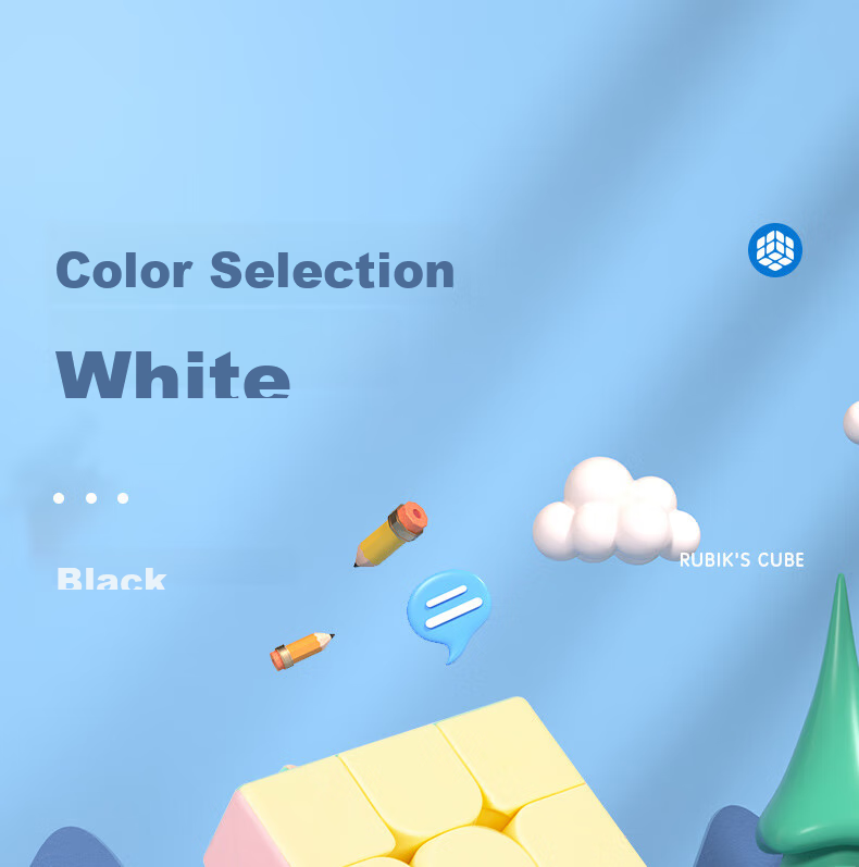 Deli Macaron Color Series Smart Cube, Smooth Rotating, Easy to Twist, Educational Toy 1