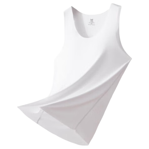 MiiOW 80S Modal Men's Tank Top, Spring And Autumn Ice Silk Seamless Sports Undershirt, Sleeveless Inner Layer, Charcoal Gray 2XL