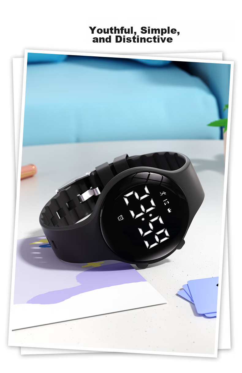 Koshi Student Watch Children's Girls Junior High Sports Multifunction Silent Vibration Alarm Electronic Watch Boys 11