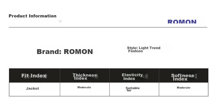 ROMON Men's Autumn Winter Business Formal Suit Slim Fit Luxury Blazer Groom Best Man Wedding Attire 9