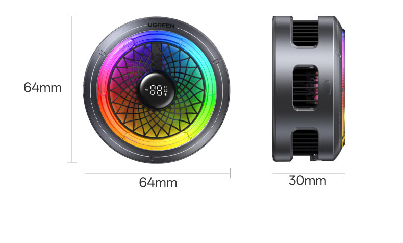 UGREEN Magnetic Mobile Phone Cooler Clip Semiconductor Cooling Low Noise for Apple Android Huawei Xiaomi iPad Tablet Gaming Live Streaming 34