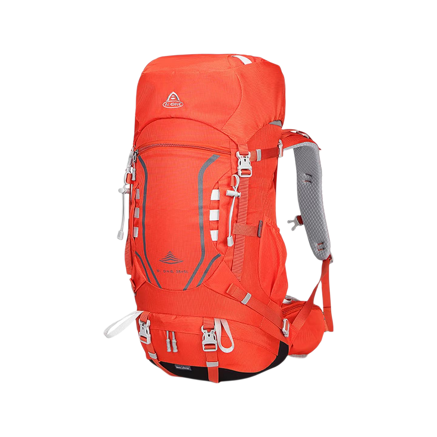 Ai Wang Women's Oxford Cloth Hiking Backpack Men's Outdoor Suspension Carrying Large Capacity Travel 35+5L Advanced Orange