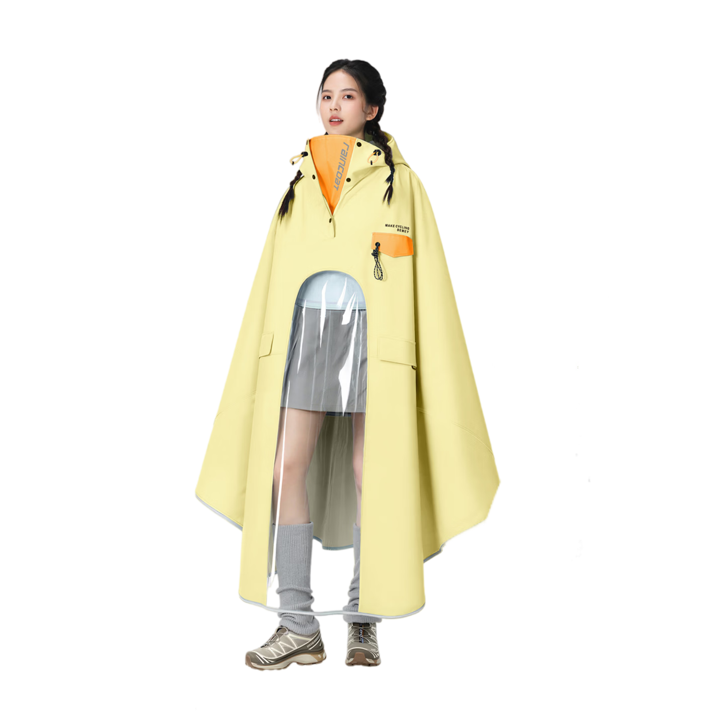Beimei Electric Scooter Raincoat, Single-Person, Extra Large And Thick, Long Style, Full-Body Protection against Heavy Rain, Specially Designed for Cycling