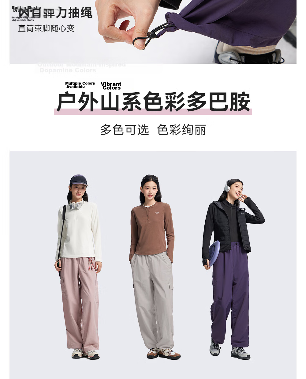 Toread Women's Lightweight Work Pants Summer Quick-Dry Breathable Durable Paratrooper Loose Slim Straight Hiking Casual Sports Trousers 9
