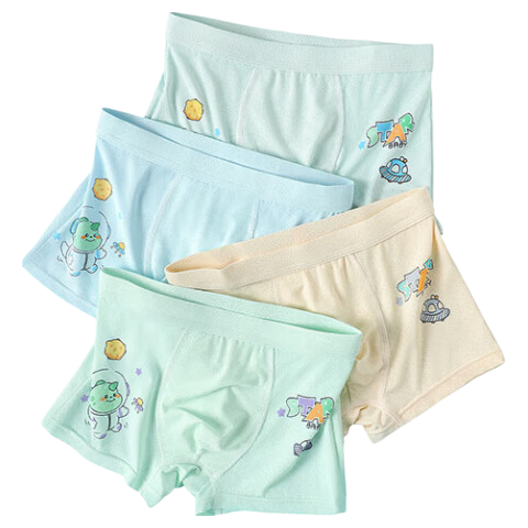 LangSha Children's Underwear, Boys' Summer Thin Mesh Ice Silk Breathable Antibacterial 10A Boxer Briefs, Big Boys' Shorts