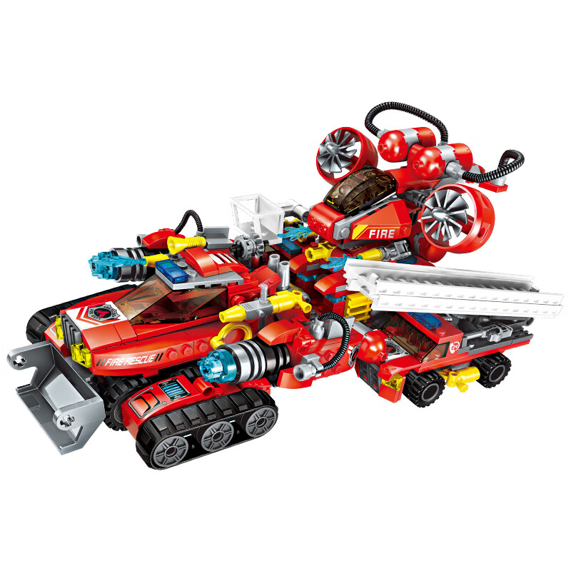 ENLIGHTEN Building Blocks, Children's Assembly Toy, Transformable Battle Vehicle, Birthday Gift for Boys Aged 6-12, Extreme Rescue Tank
