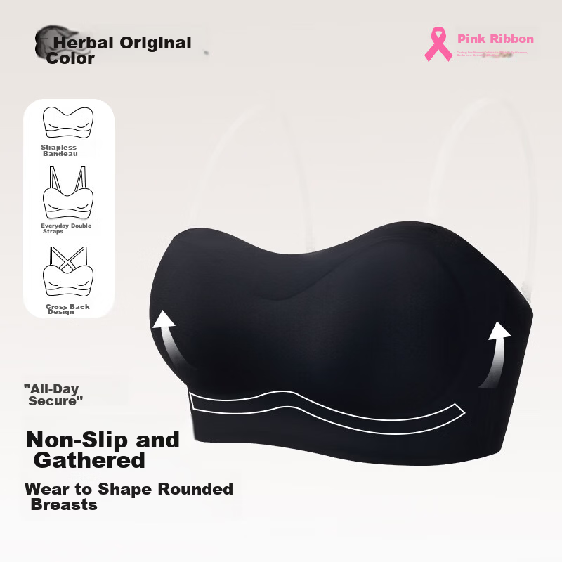 Herbal Original Strapless Bra Women Thin Anti-Slip Non-Slip 2026 New Seamless Invisible Tube Top Anti-Exposure Bandeau Bra