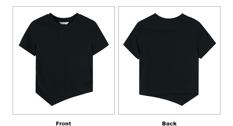 TonLion 2026 Summer Women's Colorblock Short Sleeve T-Shirt Solid Color Versatile Fashion Casual Slimming Youthful Comfortable Breathable 20