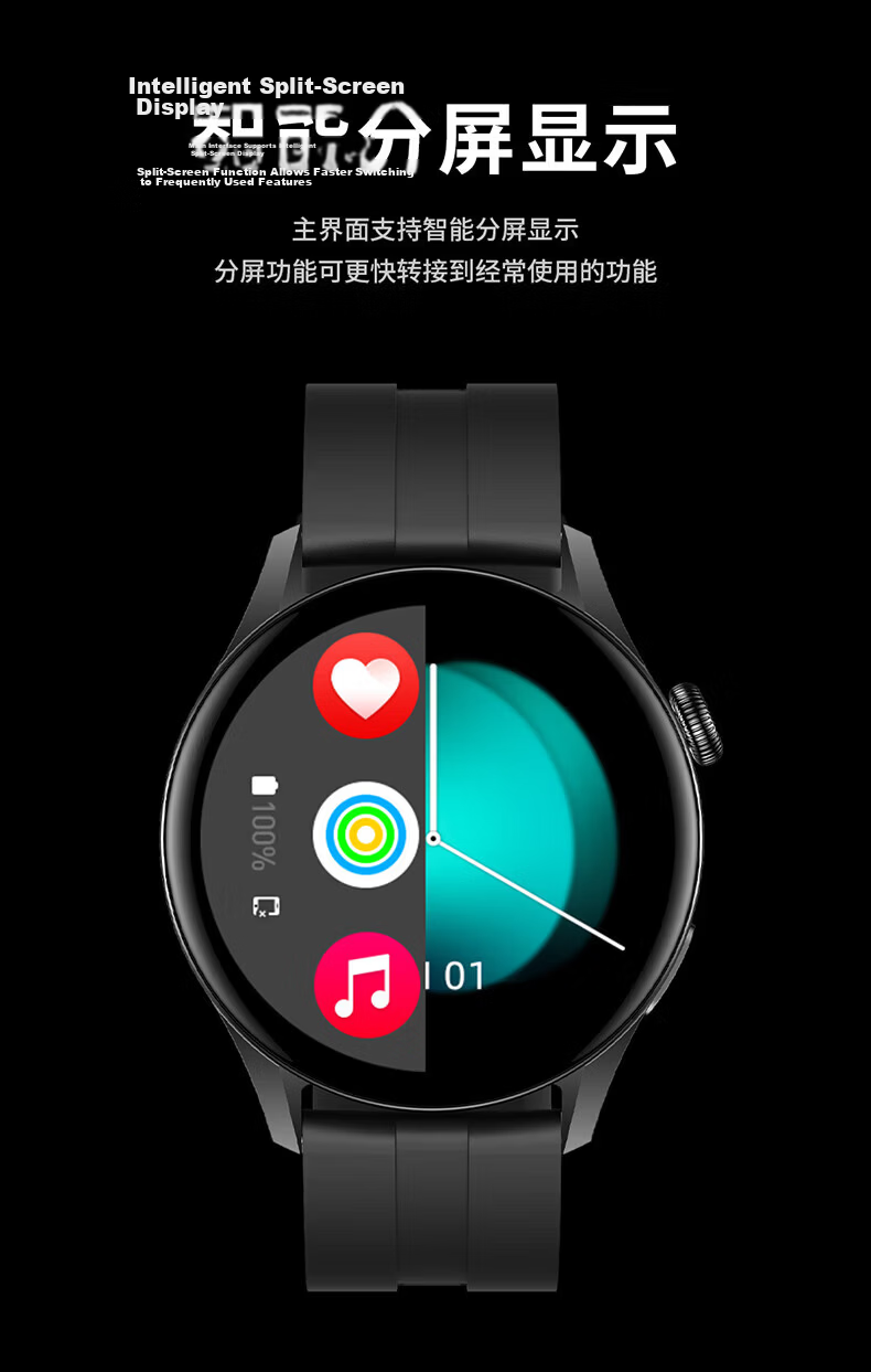 Funi Smartwatch Watch GT6 Pro Huaqiangbei Men's Sports Watch Bluetooth Call NFC Heart Rate Blood Pressure Monitoring 15