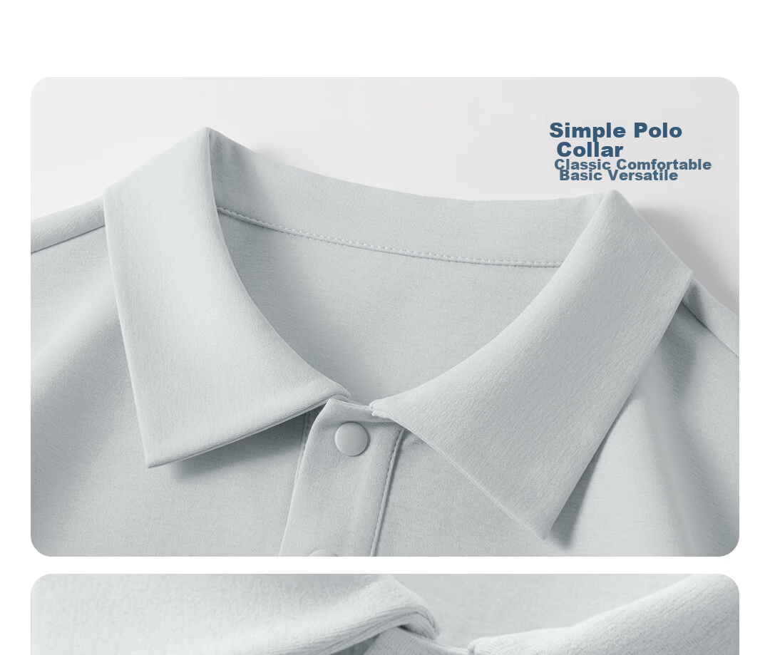 JEANSWEST LIFE Men's Boundaryless Quick-Dry Polo Shirt Summer Thin Wrinkle-Resistant Short Sleeve 2026 New Lapel Top 12