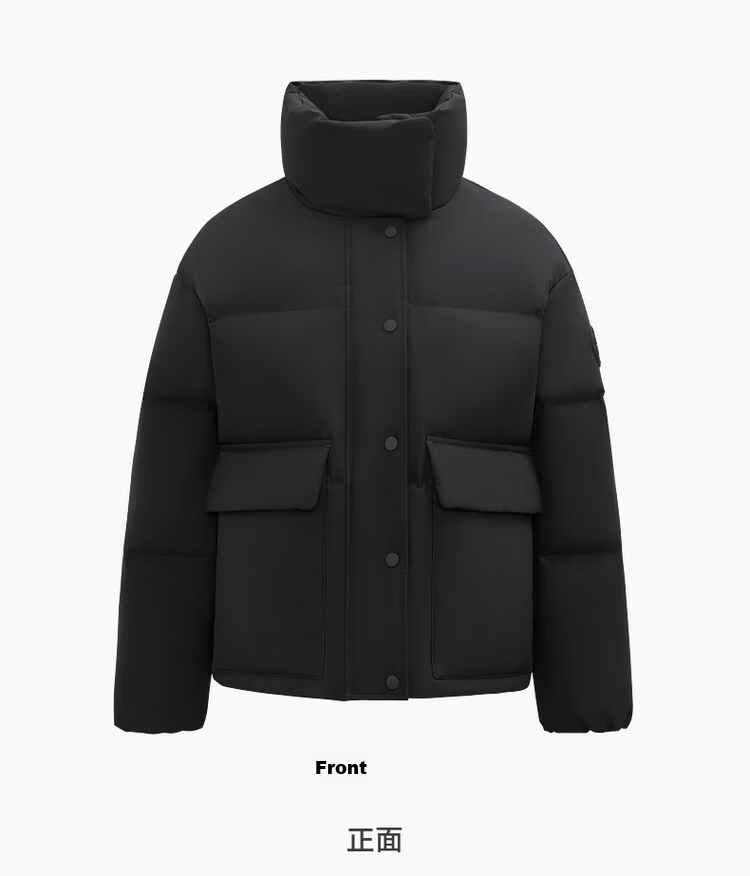Xuezhongfei 2025 Autumn New Women's Short Straight Collar Colorful Down Jacket Warm Versatile Comfortable Coat 35
