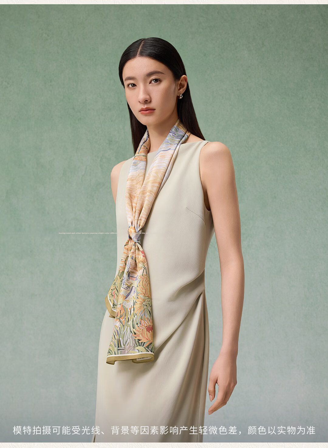 Shanghai Story Spring New 100% Mulberry Silk Scarf Genuine Silk Shawl Birthday Gift for Mom and Girlfriend Women's Silk Scarf Wrap 9