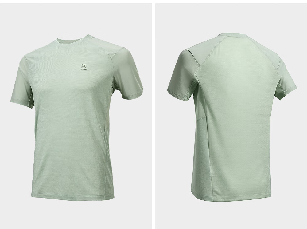 KAILAS XM1 Merino Wool Men's Quick-Dry Crew Neck T-Shirt Outdoor Hiking Moisture-Wicking Breathable Short Sleeve 21