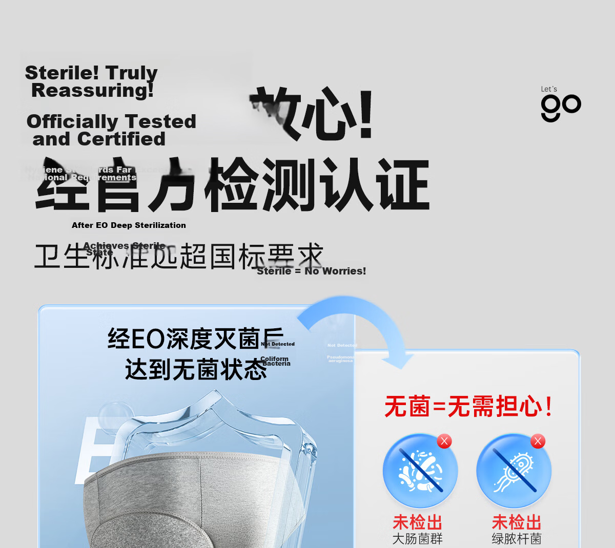 Freego Disposable Men's Cotton Boxer Briefs Travel Sterilized Portable Comfortable Plus Size 18-Pack Gray 2XL 15