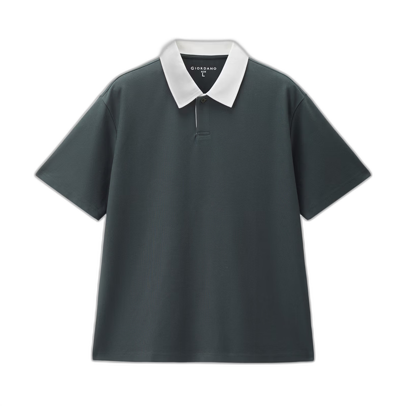 Giordano 2026 Summer New Tech Cooling Sun Protection Color-Block Collar Short Sleeve Polo Shirt Men 13016202