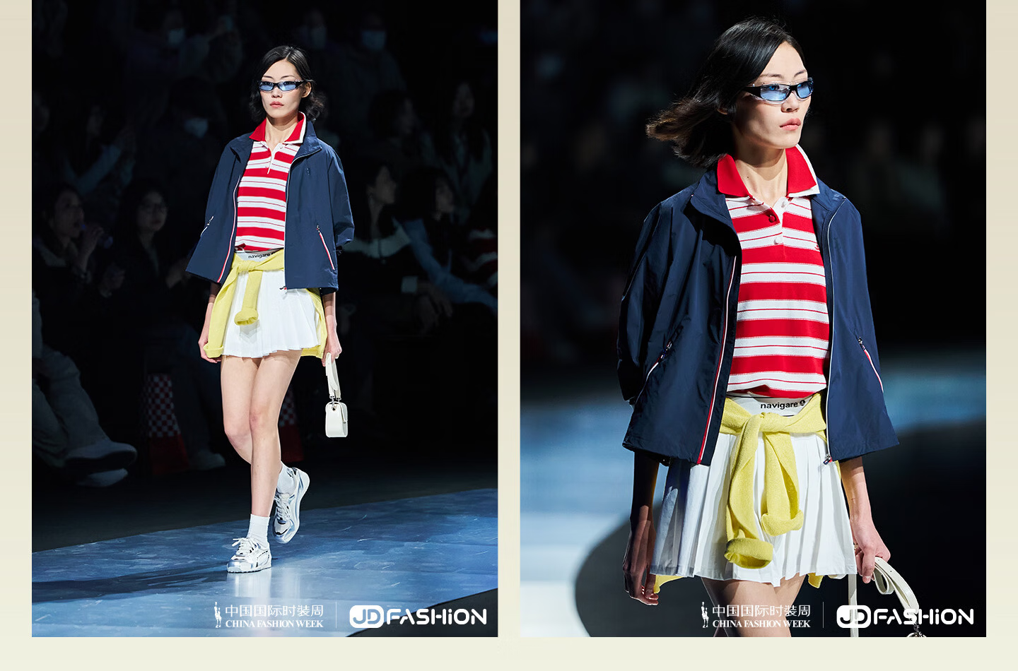 Navigare Fashion Week Same Style Small Sailboat 26 New Women's Lightweight Knit Round Neck Hollow Out Sweater Top 2314006501 2