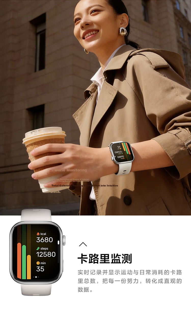 HLAWATCH FORCE HLA Smartwatch Bluetooth Sports Health Large Screen Long Battery Life 12