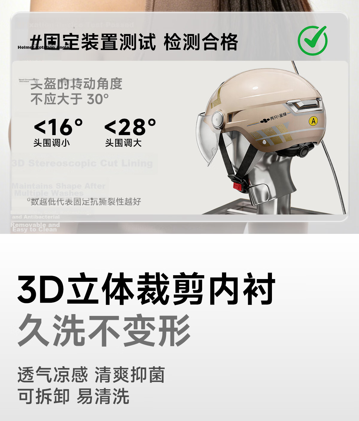 TWOBEE 3C Certified Helmet Electric Scooter Electric Bike Unisex Four-Season Safety Helmet Windproof Half Helmet Gray 10