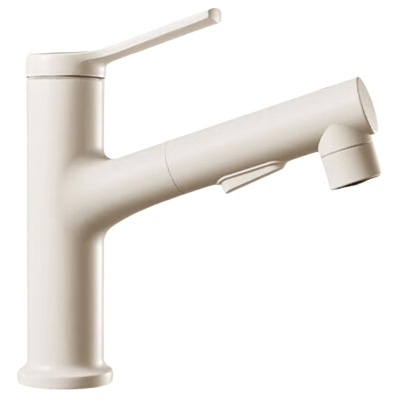 Baihan Aluminum Alloy Bathroom Sink Faucet, Hot And Cold Pull-Out Basin Tap
