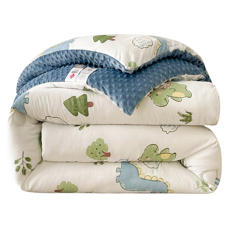 Grace Class A Fabric, Dou Dou Rong Fiber Autumn And Winter Quilt 4 Jin, 150*200cm Dinosaur Planet