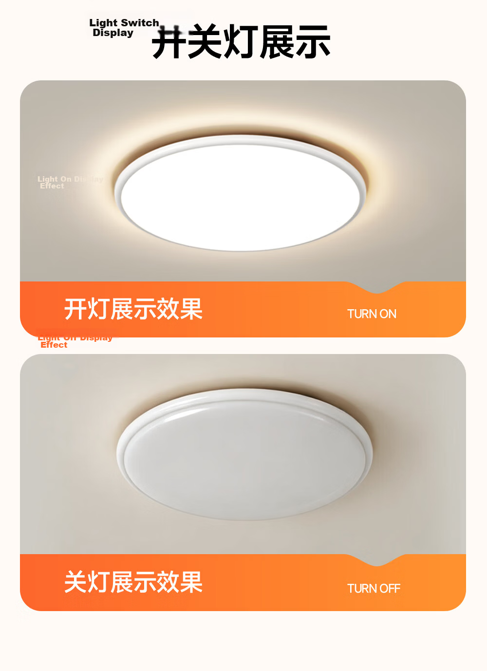 Kuka LED Ultra-thin Eye-protection Ceiling Light with Philips Chip, Smart Lighting for Living Room and Bedroom, 40cm Round [Installation Included] 50