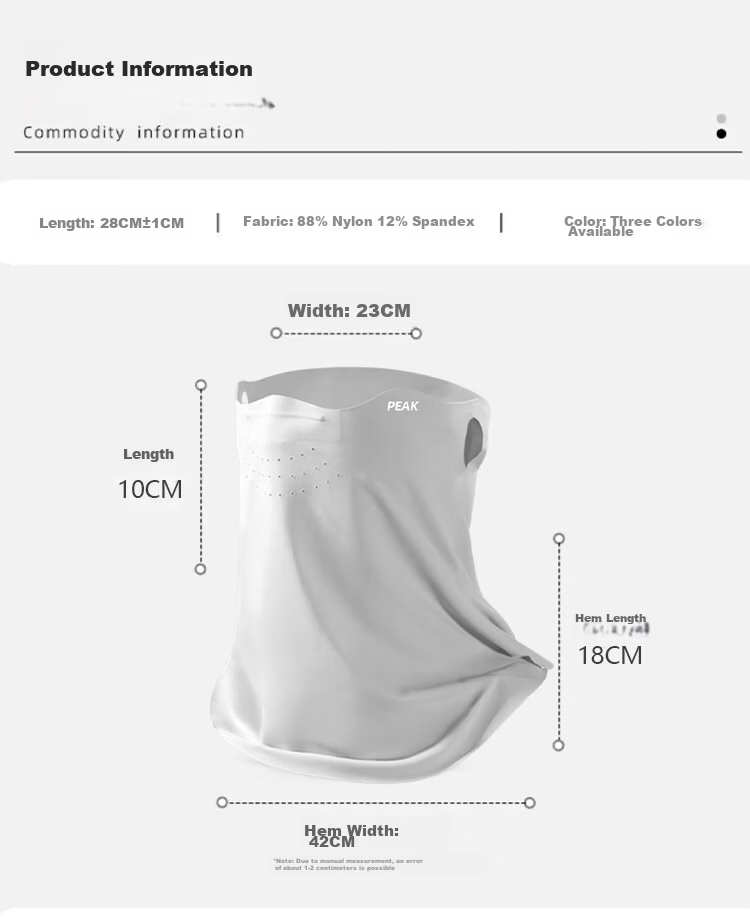 Peak Sun Protection Face Mask Hooded Ear-Hanging Outdoor Fishing Cycling Windproof Breathable UV Protection Eye Neck Face Bikini 10