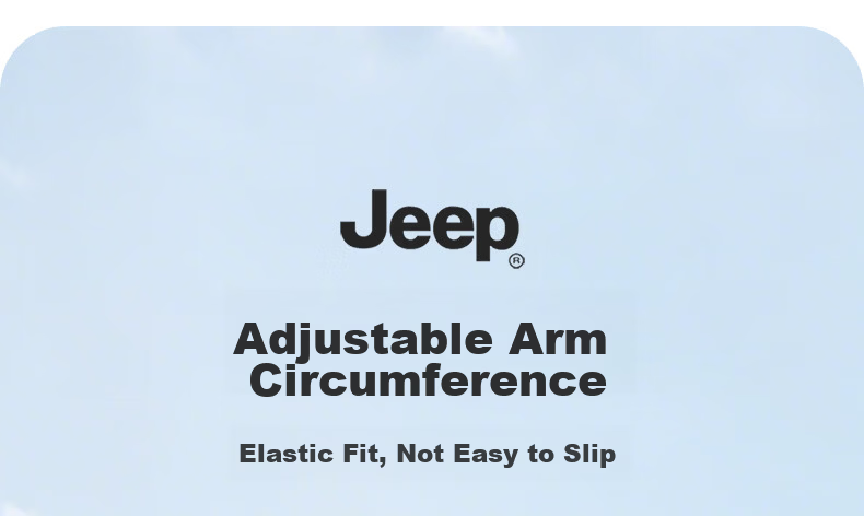 JEEP Men's UV Protection Cooling Arm Sleeves Summer Outdoor Cycling Sun Protection Ice Silk Arm Covers - Iridescent Dark Gray 7