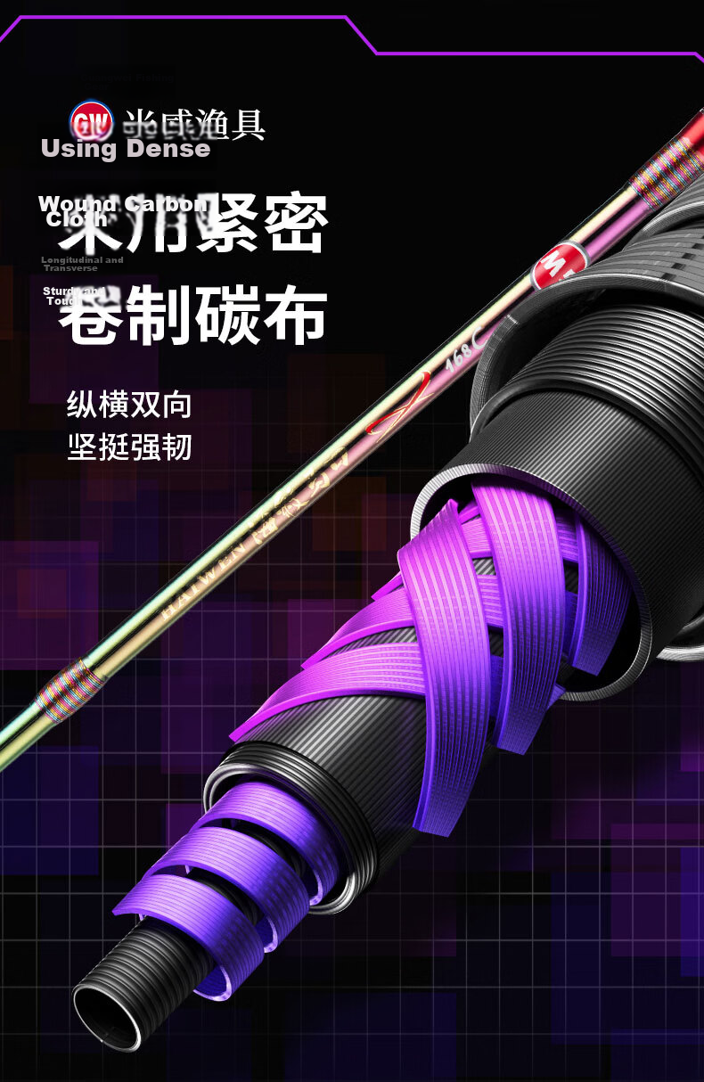 GW 1.37m Gun Handle Sea Pattern Makou Water Drop Reel Lure Set UL Light Micro Lure Fishing Rod 4