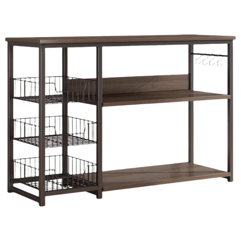 OLENOUFENG Side Table, Small Apartment Coffee Table, Sofa Side Cabinet, Tea Table, Home Storage Rack, Simple Storage Shelf, Floor-Standing Storage Rack