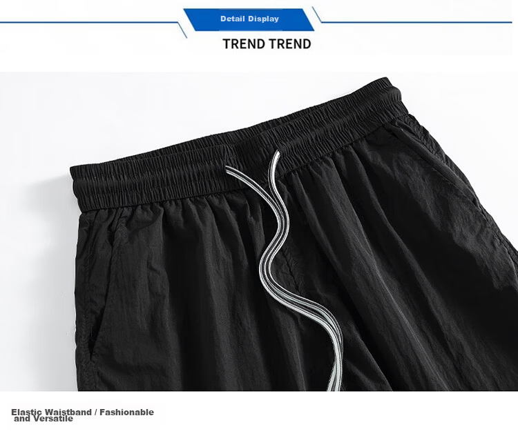 GLM Men's Summer Loose Comfortable Casual Five-Point Shorts Chinese Style Basketball Running Pants 38