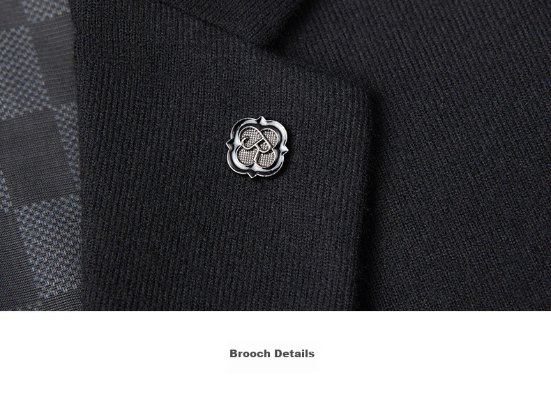 Shanshan Men's Wool-Blend Business Casual Slim Fit Suit Jacket Spring Autumn Winter 16