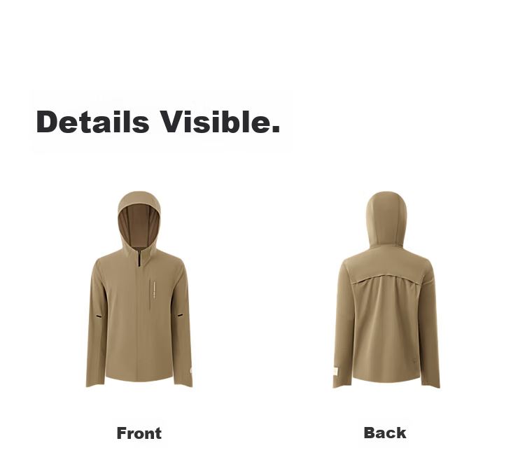 BOSIDENG Men's Summer Outdoor Fishing Sun Protection Jacket Water-Repellent UV Protection Breathable Cooling Pullover 28