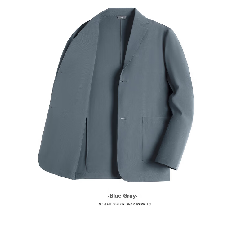 Hengyuanxiang Men's Summer Sunscreen Business Formal Suit Ice Silk Casual Jacket Father's Day Gift 14