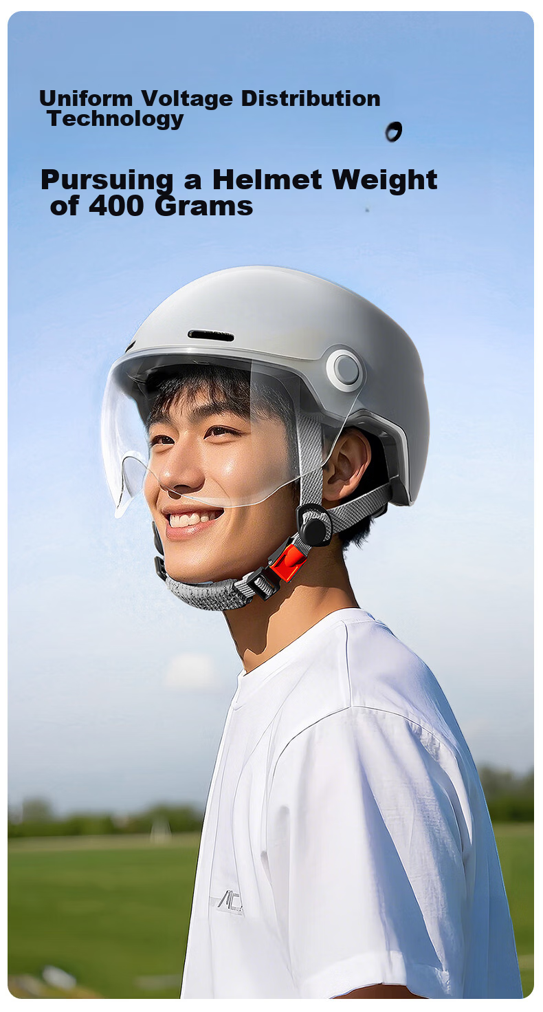 NEVA Helmet Electric Vehicle 3C Certified New National Standard Class A Motorcycle Electric Bike Half Helmet Unisex Summer Lightweight Safety Cap Ultra-Light Integrated Molded 5