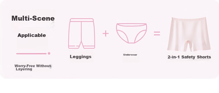 Urban Beauty Girls' Children's Underwear Safety Shorts Summer Thin Antibacterial Anti-Exposure Boxer Briefs for Older Girls 8