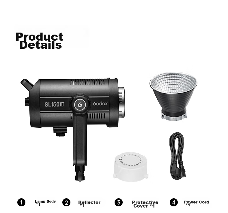 Godox SL300IIIw III Generation Live Streaming Fill Light Photography Continuous Light Beauty Light Recording Photo Studio Continuous Light Children's Photography Top Light 14
