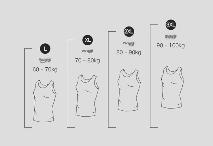 Langsha 100% Cotton Men's Vest 3-Pack Sweat-Absorbing Breathable Loose Fit Sports Tank Top for All Seasons Large Size 4