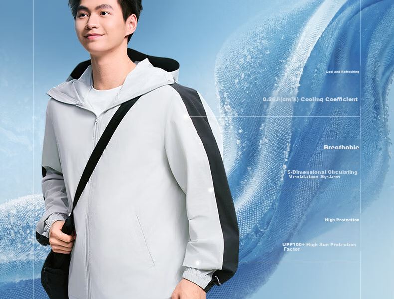 Meilicheng Unisex Sun Protection Jacket Comfortable Stylish Loose Slim Cooling Technology Couple Sunproof Coat M653WFS001 8